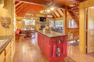 Game Room & 2 Decks: Walkable Lake Arrowhead Cabin