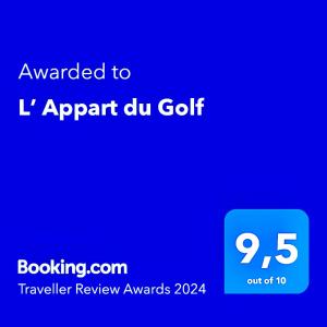 L Appart du Golf Classé 4 etoiles 68 m2 NEUF sans vis à vis Plein sud