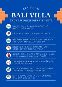 Bali Villa- BBQ Hồ bơi Karaoke - Novaworld Phan Thiết