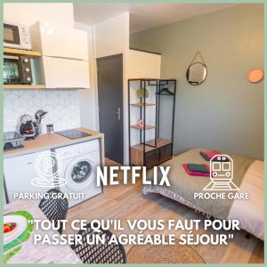 L'Exotique - Parking I Netflix I Gare I WIFI TRÈS HAUT DÉBIT - Calme & Cosy