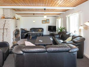 Rustic cottage with fireplace