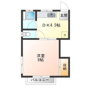 Private 1K Flat with 2 Single beds and sofa-bed, Near Tokyo & Quiet Area, 202