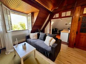 Appartements Spacieux appartement jardin, BBQ, vue sur mer, Trouville : photos des chambres