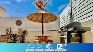 SETE EVASION Jardin, Parking privé gratuit, Climatisé, Wi-Fi, à 5mn plage, tout Confort