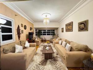 Family 2BR Apt Smart TVs & Balcony Nasr City