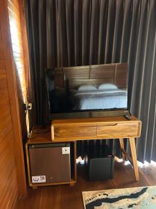 Orange wooden homestay