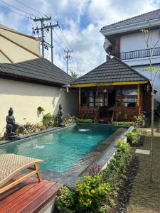 Orange wooden homestay