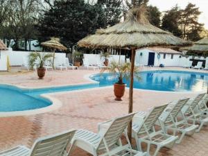 Mobil home avec terrasse dans le camping dAnduze - API-1-52-256