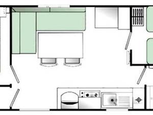 Mobil-home confortable avec terrasse pour 4 personnes à Sournia - API-1-52-622