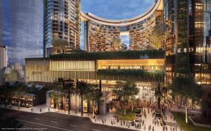 브리즈번 1Bedroom Apt in Queen's Wharf lv 62 - Skyline and City view 싱글룸 로비