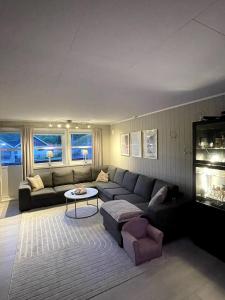 Arctic villa with ocean view, jacuzzi and northern lights