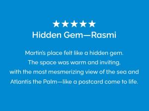 Atlantis View 1BR with Beachfront Access and Balcony