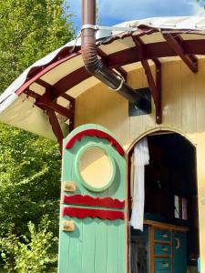 Shepherds hut in nature
