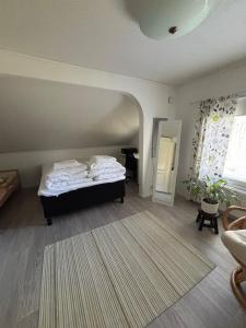 Iso omakotitalo luonnon keskellä