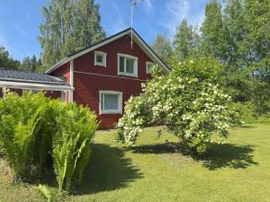 Iso omakotitalo luonnon keskellä