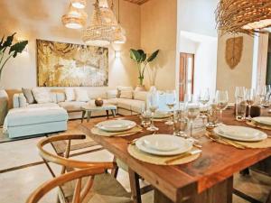 Boho-Chic Villa with 4 Bedrooms & 5 Bathrooms in Exclusive Playacar Phase 2