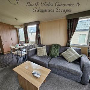 Rhyl Caravan with Veranda Egg Chairs & Garden