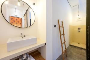 Designer Industrial Haven with Private Pool in Central Canggu