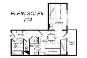 Résidence Plein Soleil - AGREABLE 2 PIECES SUR LES PISTES MAE-7626