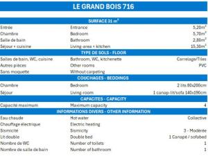 Résidence Grand Bois A - CONFORTABLE 2 PIECES, SKIS AUX PIEDS ET PROCHE DES COMMERCES MAE-2094