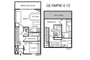 Résidence Olympie Ii - JOLI DUPLEX, SUPERBE VUE MONTAGNE, TRES LUMINEUX MAE-7452