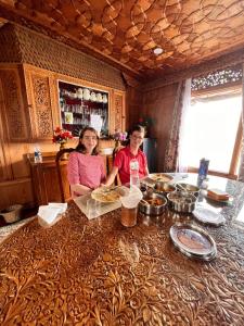 Dal lake group of houseboats