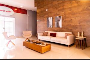 Loft aconchegante com varanda Campolim