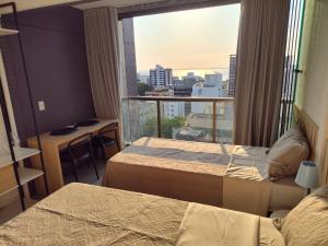 Apto próximo à praia da Barra, com vista para o mar!