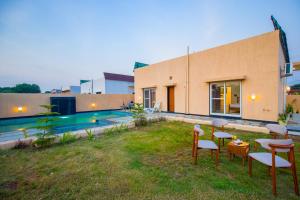 The Bliss Nestlewood 2-BHK Villa With Private Pool, Lush Garden & Poolside Gazebo
