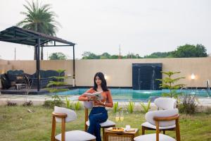 The Bliss Nestlewood 2-BHK Villa With Private Pool, Lush Garden & Poolside Gazebo
