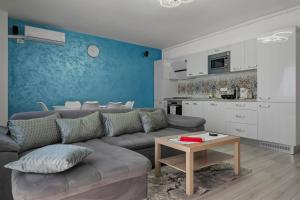 The blue Norwegian house