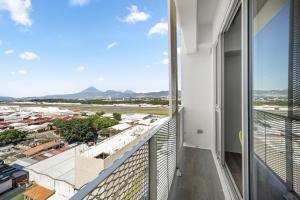 Airport and Volcano Views from 11th Floor Apartment