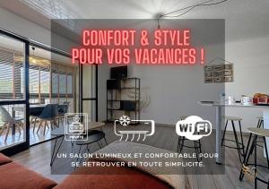 Studio 4pers-Terrace-clim-wifi-parking