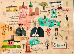 Möblierte Wohnung im Stadtzentrum - 3hvězdičkové hotely ve městě Eisenach