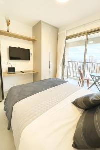 Andar Alto Rede com Vista Wifi AC Metro - 3-Sterne-Hotels in São Paulo