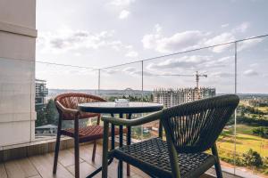 UN Approved Refuge inside Two Rivers Mall with Standing Desk