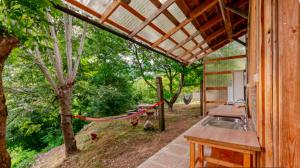Beehive cabin on a farm