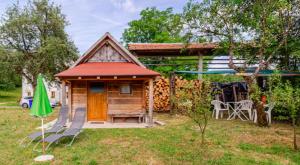 Beehive cabin on a farm