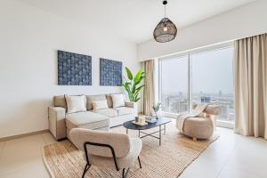 Family & Group Paradise - Home in the Clouds - 50th floor - World-class Amenities - Next to Shams Boutik - 5 min walk from the Beach - 5 min from ADGM, Galleria, Cleveland