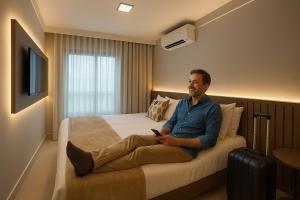 Flat Praia do Canto 2Q-2B Long Stay TRIÂNGULO DAS BERMUDAS