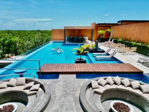 3BR en Aldea Zama-Roof Top-2 Pool-Fast WiFi-Gym