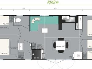 Mobil-home spacieuse avec terrasse à Bretignolles-sur-Mer - API-1-52-422