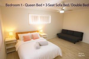 Canal View Holiday-2 Rooms-max for 6-total 150m2 living