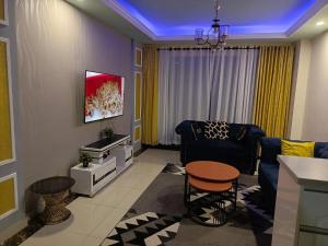 Smart elegant three bedroom apartment with fully equipped gym child play area proximity to shopping malls and great breathtaking city views