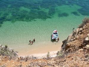 Algarve holiday beach house with seaview and pool