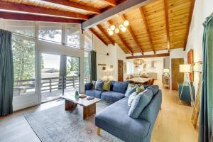 Game Room and Deck Wooded Big Bear Lake Retreat