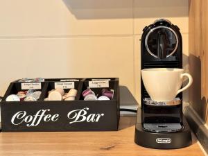 Designer-Apartment mit Balkon und Kaffeebar, Elbnah