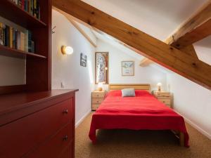 Studio mezzanine 6 personnes, balcon, casier à skis - FR-1-263-140