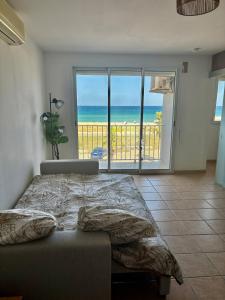 Apartment T2 with sea view in Saint Cyprien 50 m from the beach, parking