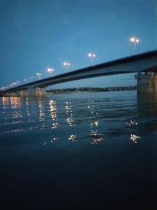 A raft on the Sava river